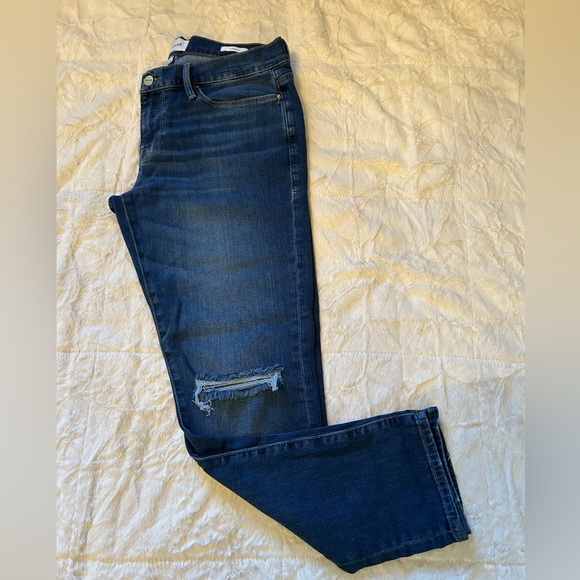 Frame Le Garcon Distressed Slim Boyfriend Jeans❤️ - Picture 4 of 7